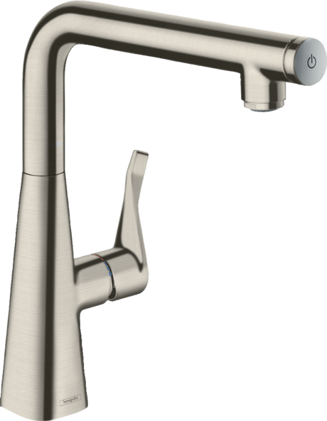 Hansgrohe Metris Select M71 Single Lever Kitchen Mixer 260 Single Spray Mode - Stainless Steel - 14847000