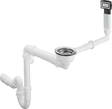Hansgrohe D16-10 Manual Waste And Overflow Set For Single Bowl Granite