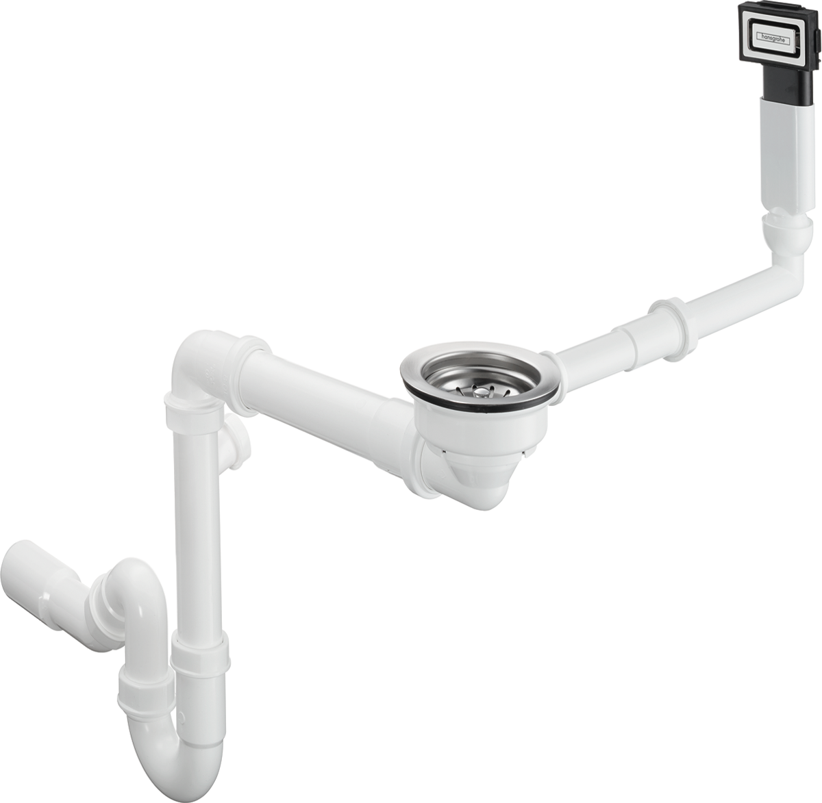 Hansgrohe D16-10 Manual Waste And Overflow Set For Single Bowl Granite