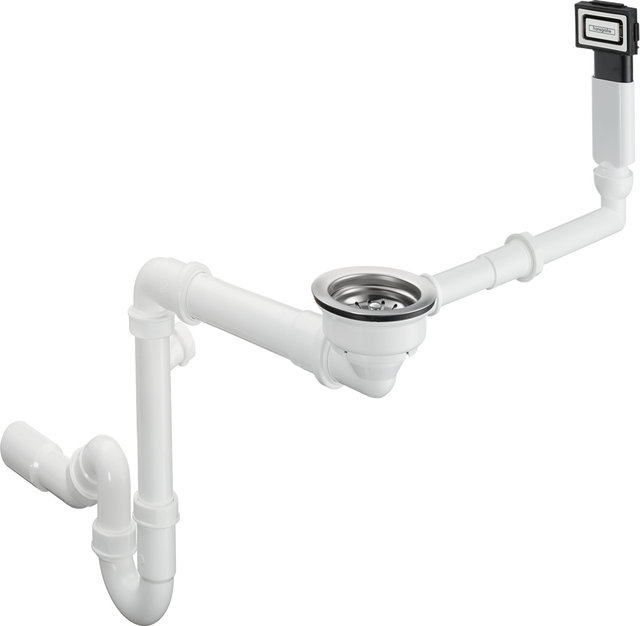 Hansgrohe D16-10 Manual Waste And Overflow Set For Single Bowl Granite