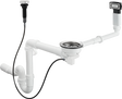 Hansgrohe D16-11 Automatic Waste And Overflow Set For Single Bowl Granite - Chrome - 43937000