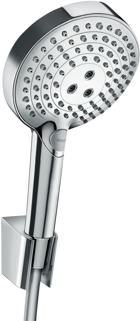 Hansgrohe Raindance Select S Shower Holder Set 120 3jet Powderrain With Shower Hose 1600 mm - Chrome - 27668000