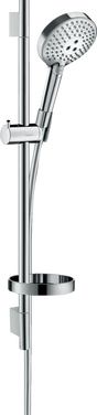 Hansgrohe Raindance Select S Shower Set 120 3jet Powderrain With Shower Bar 650 mm And Soap Dish - Chrome - 27654000