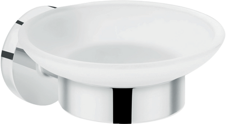 Hansgrohe Logis Universal Soap Dish in chrome with a sleek, corrosion-resistant finish and wall-mounted design