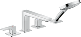 Hansgrohe Metropol 4-hole Rim-mounted Bath Mixer with Lever Handle - Chrome - 32553000