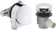 Hansgrohe Exafill Exafill Bathtub Filler And Push Open Waste Set - Chrome - 58129003