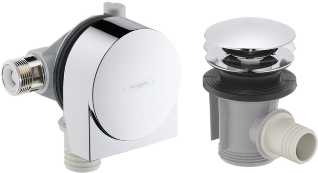 Hansgrohe Exafill Exafill Bathtub Filler And Push Open Waste Set - Chrome - 58129003