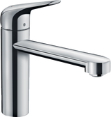 Hansgrohe Focus M42 Single Lever Kitchen Mixer 120 Coolstart Eco Single Spray Mode - Chrome - 71864000