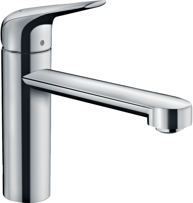 Hansgrohe Focus M42 Single Lever Kitchen Mixer 120 Coolstart Eco Single Spray Mode - Chrome - 71864000