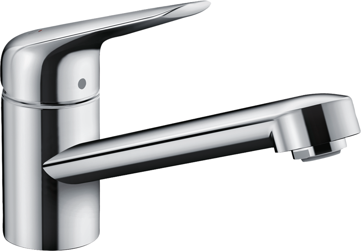 Hansgrohe Focus M42 Single Lever Kitchen Mixer 100 Coolstart Ecosmart Single Spray Mode - Chrome - 71809000