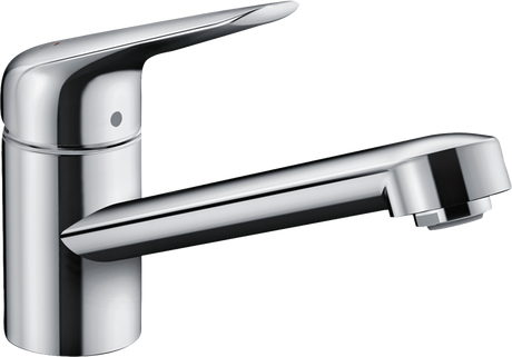 Hansgrohe Focus M42 Single Lever Kitchen Mixer 100 Coolstart Ecosmart Single Spray Mode - Chrome - 71809000