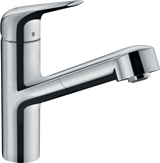 Hansgrohe Focus M42 Single Lever Kitchen Mixer 150 Eco With Pull-out Spout Single Spray Mode - Chrome - 71865000
