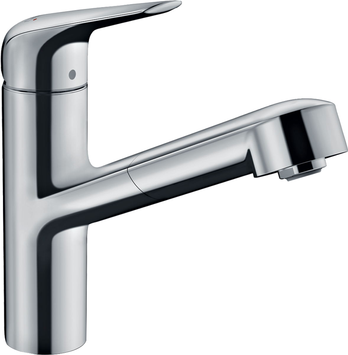 Hansgrohe Focus M42 Single Lever Kitchen Mixer 150 With Pull-out Spout Single Spray Mode - Chrome - 71814000