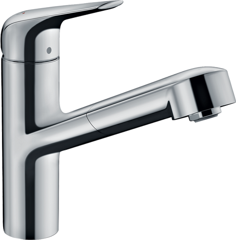 Hansgrohe Focus M42 Single Lever Kitchen Mixer 150 With Pull-out Spout Single Spray Mode - Chrome - 71814000