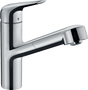 Hansgrohe Focus M42 Single Lever Kitchen Mixer 150 With Pull-out Spout Single Spray Mode - Chrome - 71814000