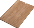 Hansgrohe F16 Cutting Board made of durable oak wood with large surface, non-slip design, and juice groove for kitchen use