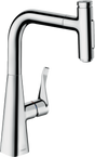 Hansgrohe Metris Select M71 Single Lever Kitchen Mixer With Pull-out Spray - Chrome - 73822000