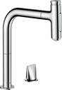 Hansgrohe Metris Select M71 2-hole Single Lever Kitchen Mixer 200 With Pull-out Spray And Sbox 2 Spray Modes - Chrome - 73818000