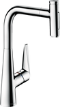 Hansgrohe Talis Select M51 Single Lever Kitchen Mixer 300 With Pull-out Spray And Sbox 2 Spray Modes - Chrome - 73867000