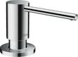 Hansgrohe A41 Soap Dispenser in chrome finish with sleek modern design and easy top refill.