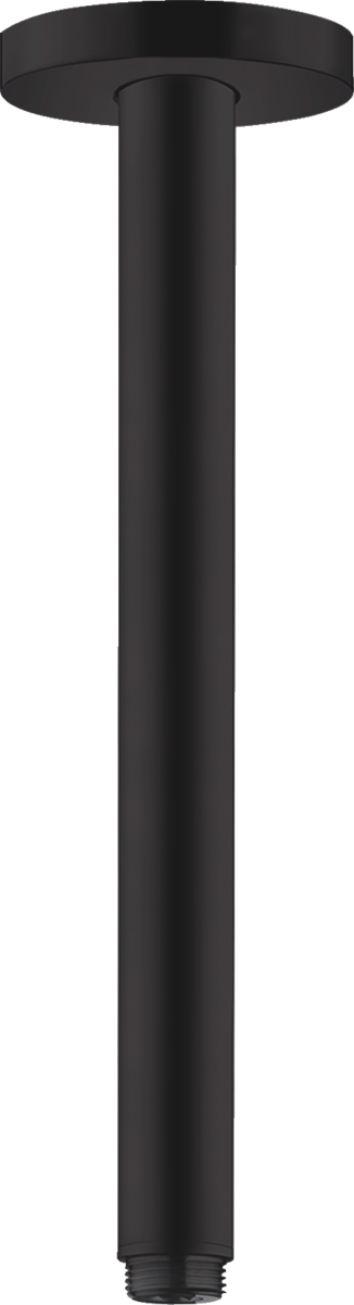 Hansgrohe Ceiling Connector S 300mm - Matt Black - 27389670