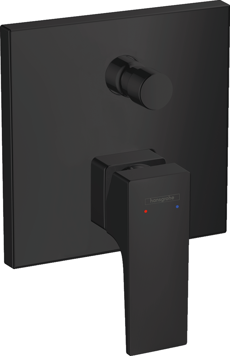 Hansgrohe Metropol Single Lever Manual Bath Mixer For Concealed Installation With Lever Handle And Integrated Backflow Prevention - Matt Black - 32546670