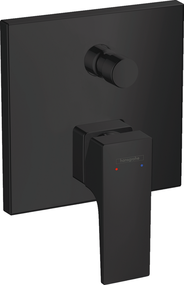 Hansgrohe Metropol Single Lever Manual Bath Mixer For Concealed Installation With Lever Handle And Integrated Backflow Prevention - Matt Black - 32546670