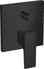 Hansgrohe Metropol Single Lever Manual Bath Mixer For Concealed Installation With Lever Handle And Integrated Backflow Prevention - Matt Black - 32546670