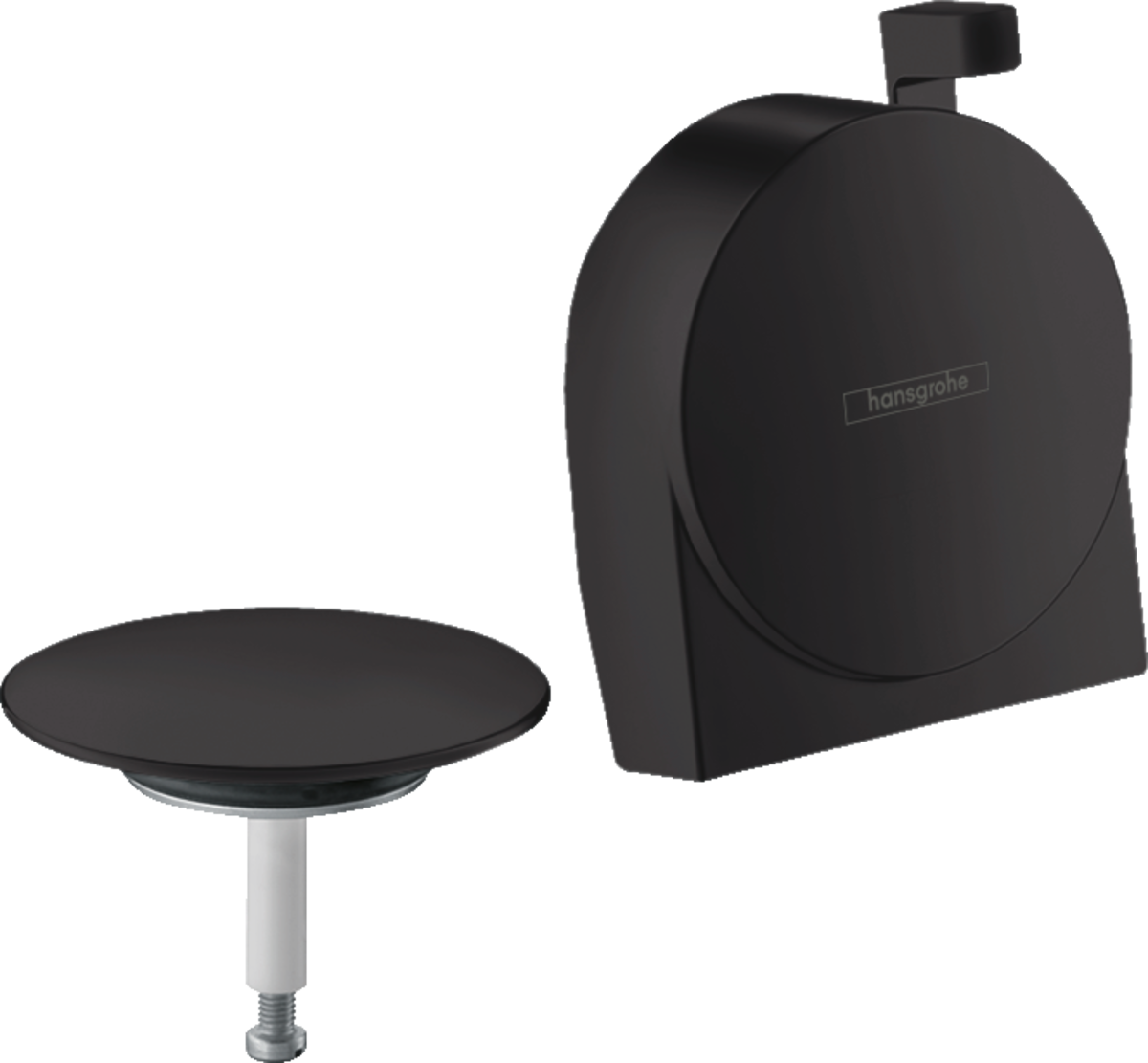 Hansgrohe Exafill S Finish Set Bath Filler Waste And Overflow Set - Matt Black - 58117670