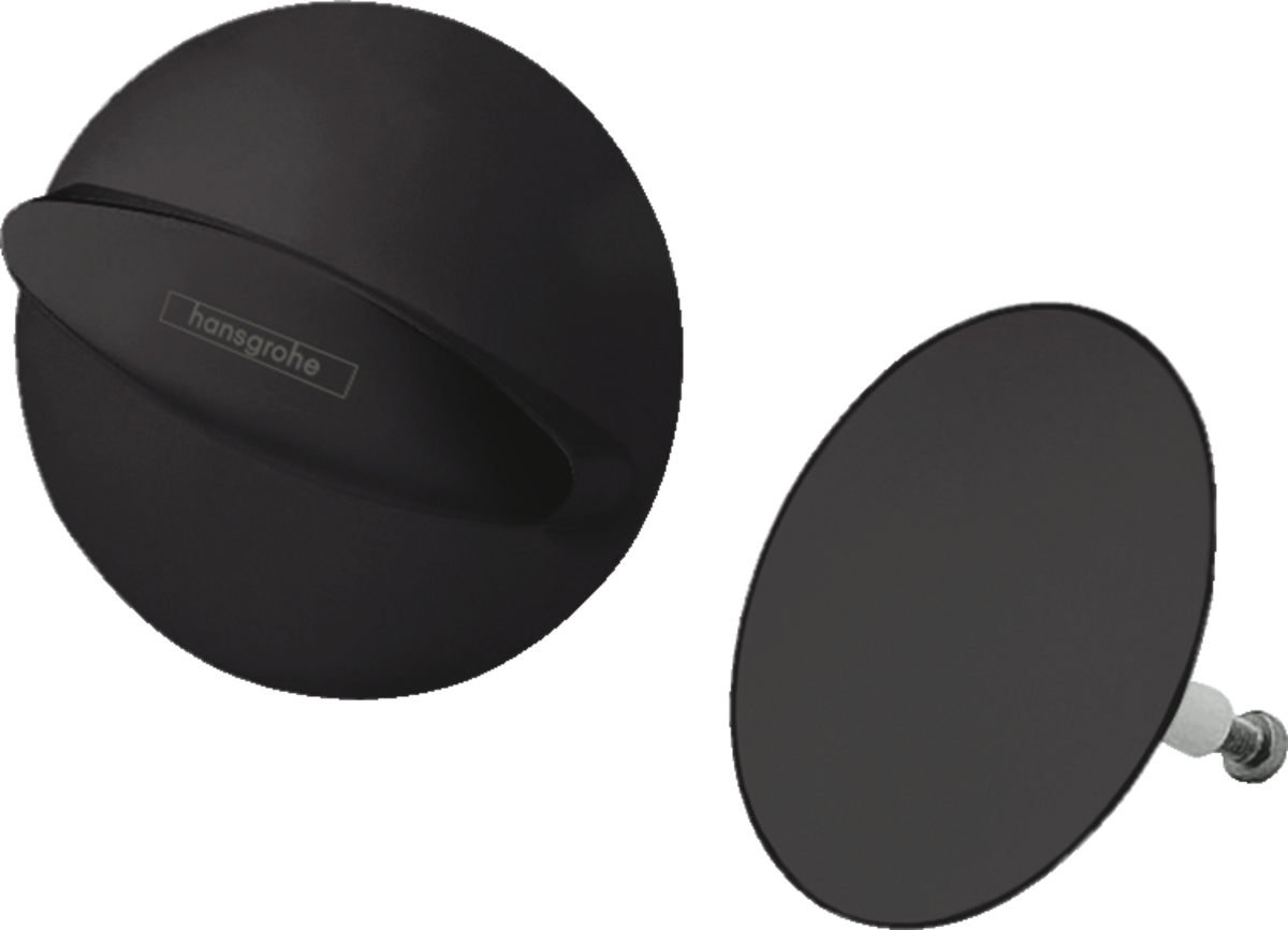 Hansgrohe Flexaplus Finish Set Waste And Overflow Set - Matt Black - 58185670