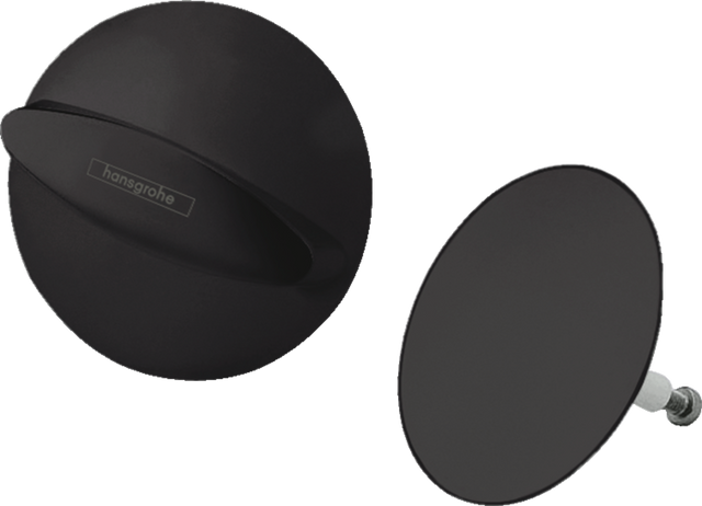 Hansgrohe Flexaplus Finish Set Waste And Overflow Set - Matt Black - 58185670
