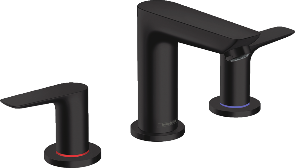 Hansgrohe Talis E 3-hole Basin Mixer With Pop-up Waste - Matt Black - 71733670