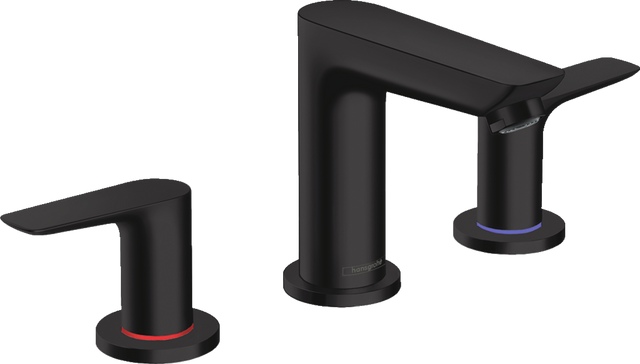 Hansgrohe Talis E 3-hole Basin Mixer With Pop-up Waste - Matt Black - 71733670