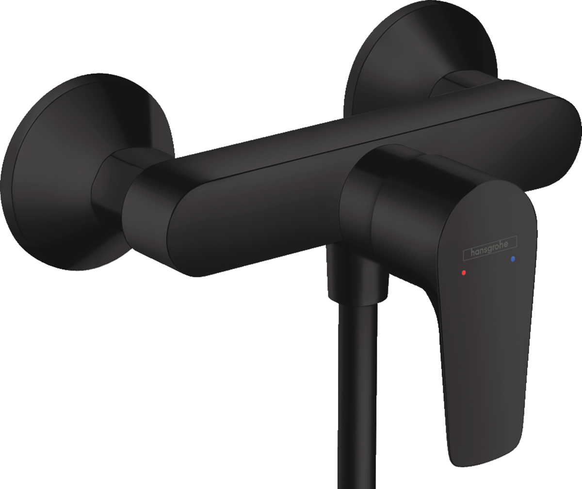 Hansgrohe Talis E Single Lever Manual Shower Mixer For Exposed Installation - Matt Black - 71760670