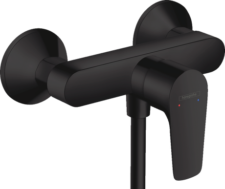 Hansgrohe Talis E Single Lever Manual Shower Mixer For Exposed Installation - Matt Black - 71760670