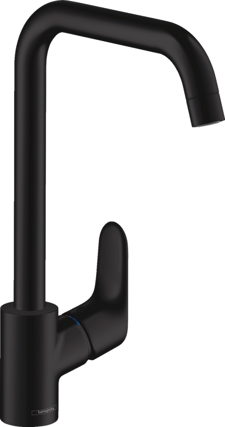 Hansgrohe Focus M41 Single Lever Kitchen Mixer 260 Single Spray Mode - Matt Black - 31820670