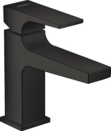 Hansgrohe Metropol Single Lever Basin Mixer 100 with Lever Handle For Cloakroom Basins with Push-open Waste - Matt Black - 32500670