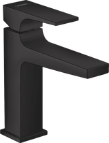 Hansgrohe Metropol Single Lever Basin Mixer 110 with Lever Handle and Push-open Waste - Matt Black - 32507670