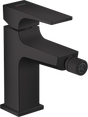 Hansgrohe Metropol Single Lever Bidet Mixer wWith Lever Handle and Push-open Waste - Matt Black - 32520670