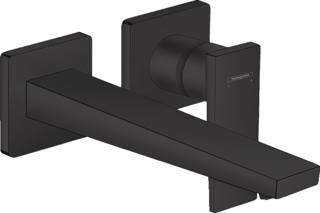 Hansgrohe Metropol Single Lever Basin Mixer with Lever Handle For Concealed Installation with Spout 225mm - Matt Black - 32526670
