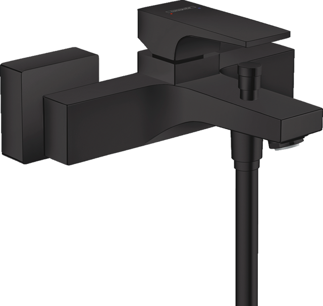 Hansgrohe Metropol Single Lever Manual Bath Mixer For Exposed Installation With Lever Handle - Matt Black - 32540670