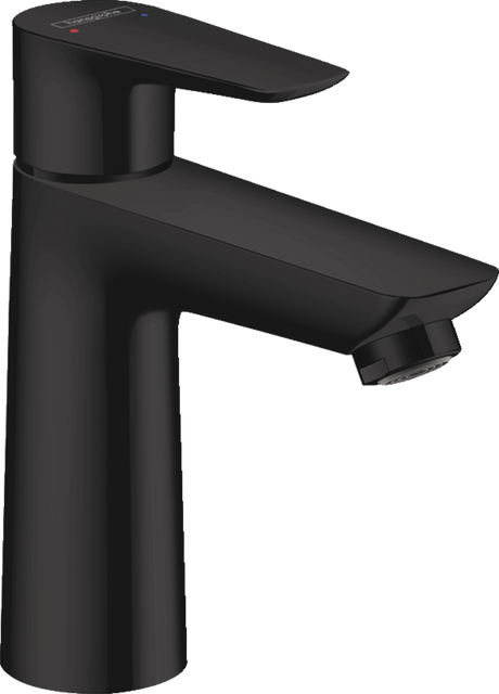 Hansgrohe Talis E Single Lever Basin Mixer 110 With Pop-up Waste - Matt Black - 71710670