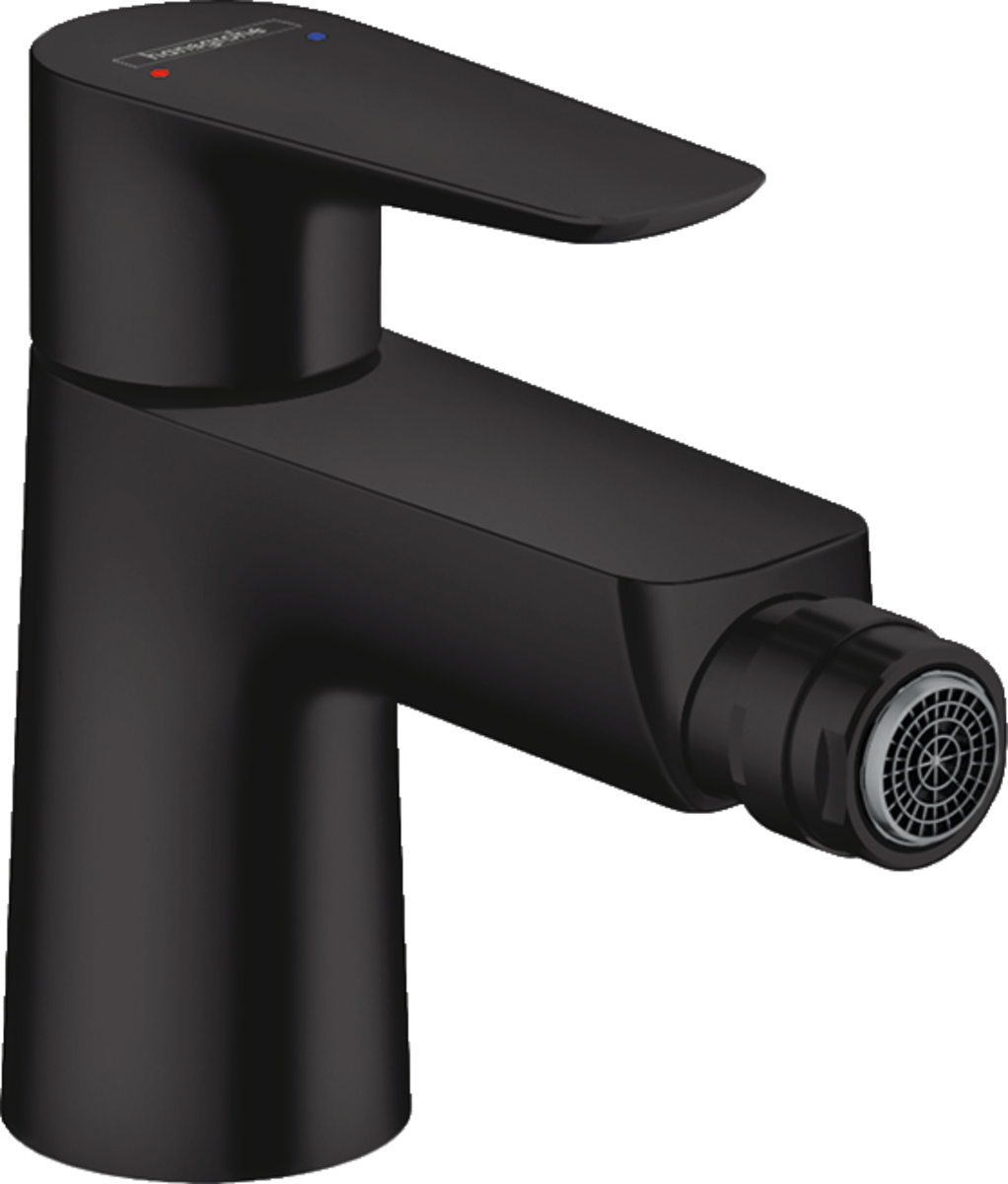 Hansgrohe Talis E Single Lever Bidet Mixer With Pop-Up Waste - Matt Black - 71720670