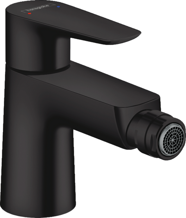 Hansgrohe Talis E Single Lever Bidet Mixer With Pop-Up Waste - Matt Black - 71720670