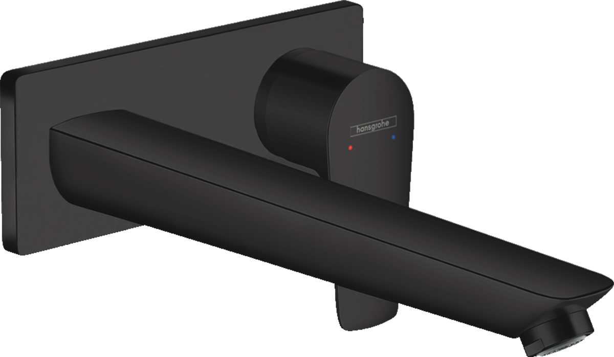 Hansgrohe Talis E Single Lever Basin Mixer For Concealed Installation With Spout 225 mm - Matt Black - 71734670