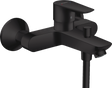 Hansgrohe Talis E Single Lever Manual Bath Mixer For Exposed Installation - Matt Black - 71740670