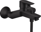 Hansgrohe Talis E Single Lever Manual Bath Mixer For Exposed Installation - Matt Black - 71740670
