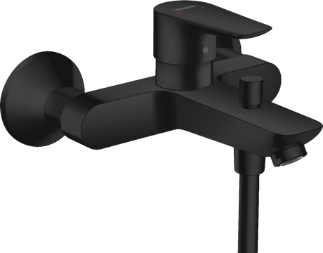 Hansgrohe Talis E Single Lever Manual Bath Mixer For Exposed Installation - Matt Black - 71740670
