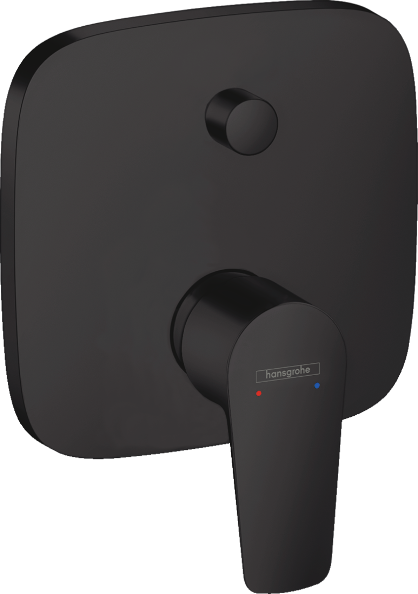 Hansgrohe Talis E Single Lever Manual Bath Mixer For Concealed Installation - Matt Black - 71745670