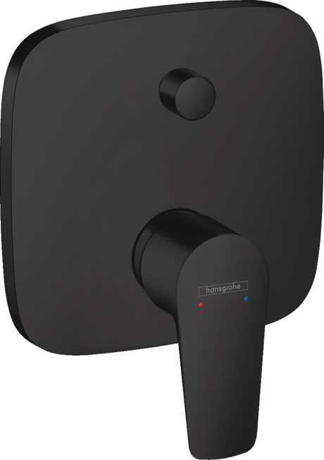 Hansgrohe Talis E Single Lever Manual Bath Mixer For Concealed Installation - Matt Black - 71745670
